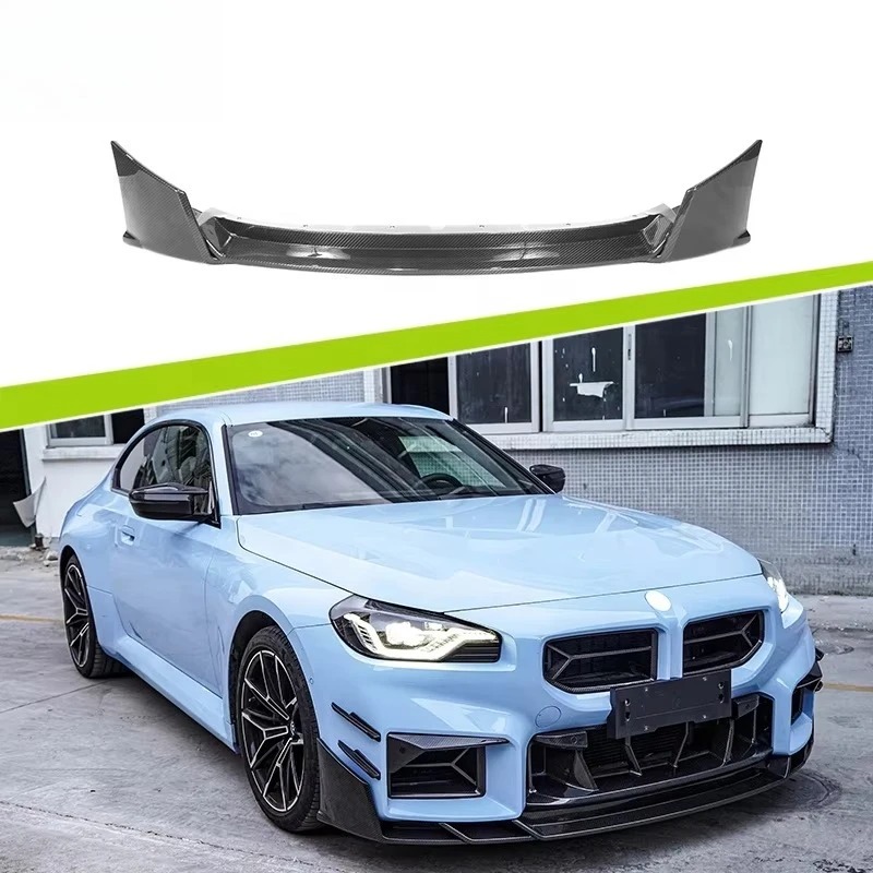 Front Bumper Lower Lip Dry Carbon Fiber SK Style Three-Piece Front Lip for M2 G87